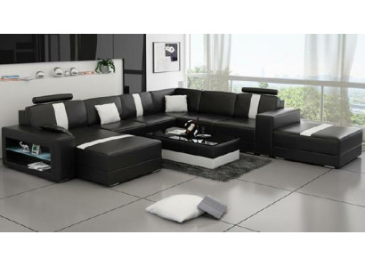 Leren hoekbank bank bank bank bank bank bank stoffering set woonlandschap