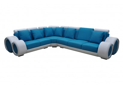 Ontwerp Leren Bekleding XXL Zithoek Woonkamer Hoekbank + USB Designer Bankstel Meubilair Sofas