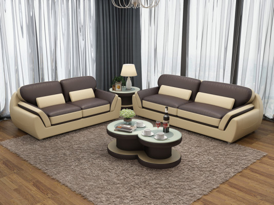 Leren bankstel met USB bankstel Nieuw 3+2 zits set Design Modern Sofa G8038C