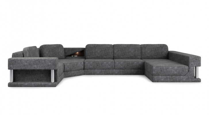 Hoekbank met USB-bekleding van textiel design bankstel woonlandschap parlement