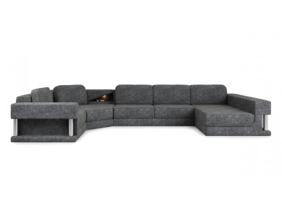 Hoekbank met USB-bekleding van textiel design bankstel woonlandschap parlement