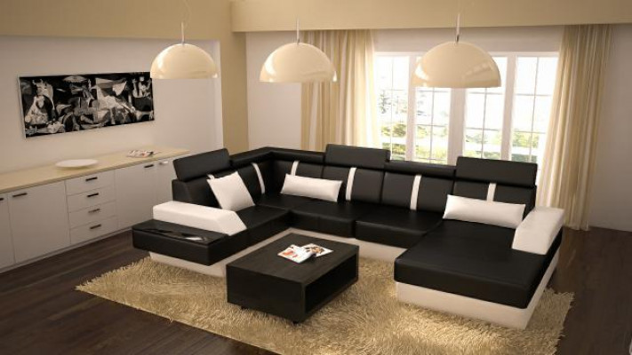 Ontwerper hoekbankbankbank bank bank bank bank bank leerbankbank bank nieuw