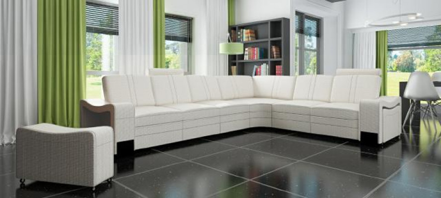 Stoffbank Bank Hoek Woonkamer Textiel Bekleding Hoekbank Op Maat USB