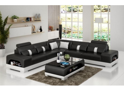 Ontwerper woonlandschap hoekbank bank USB Big L-vormige XXL-zitset Sandberg