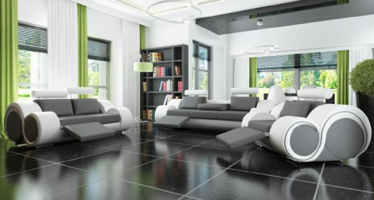 Sofa bekleding 3+2 zitplaatsen met USB Sofa leren bank op maat bankstel Nieuw