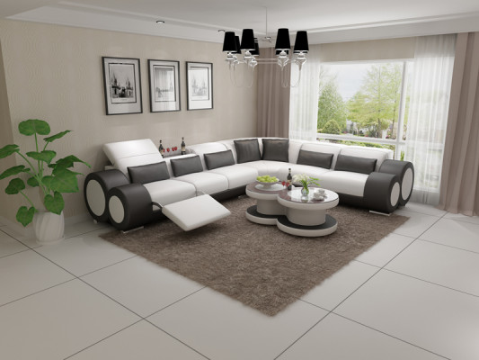 Leren bank Bank Woonlandschap Bank Modern Hoekbank Ontwerp Set  Leren bank Bank Woonlandschap Bank Modern Hoekbank Ontwerp Set