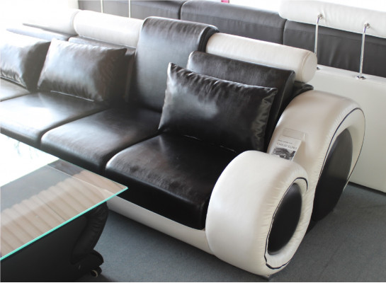 Elegante Leren Bank USB Bank Bank Relax Nieuw Designer Hoekbank Op Maat