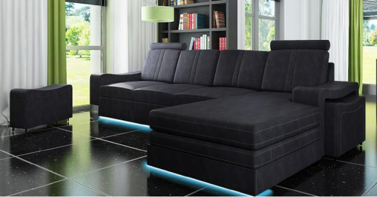 Stoffbank met USB Bankstel Bekleding Hoek Nieuw Stoffenbank Hoekbank Stoffensofa