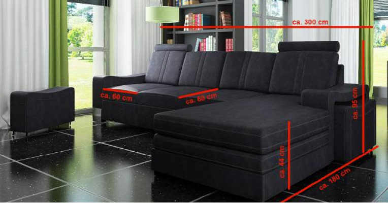 Textielbank hoekbank stoffen bank met USB-hoekbank bank stoffering loungehoek nieuw