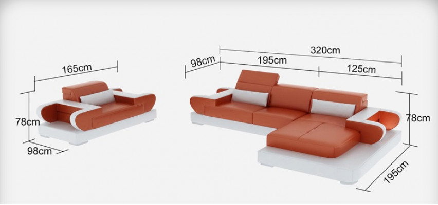 Ontwerp XXL Grote Bank Hoekbank met USB Leren Bank Bank Bekleding Hoek Woonlandschap