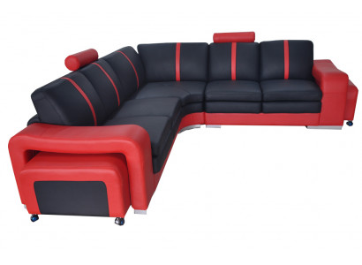 Ontwerp hoekbank met USB-kussen, zitlandschap. Moderne meubelbanken nieuw.