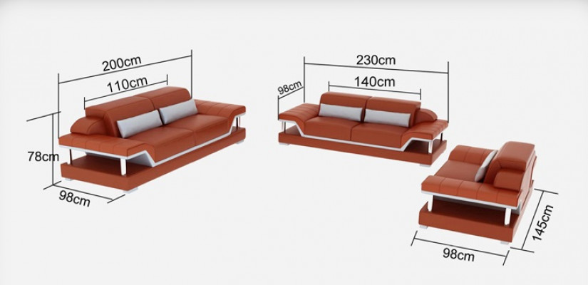 Leren bank bank woongroep 3+2+1 zits bankstel designbankbank