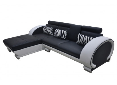 Eckbank leder + USB Ecke bank woon hoek landschap L vorm bekleding nieuw ontwerp