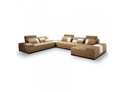 Luxe exclusieve leren hoekbank U-vorm Stijlvol ontwerp voor maximaal comfort
