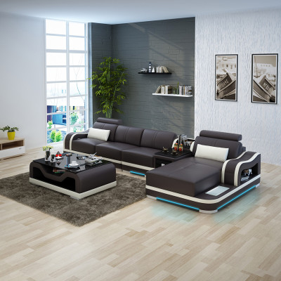 Bank Leren bank Bank Modern Woonlandschap Hoekbank Hoekstel Design