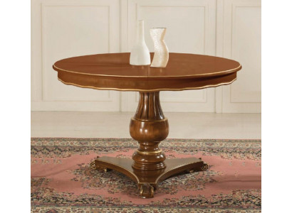 Luxe Ronde Tafel Massief Hout Italiaanse Eettafel Ronde Meubelen Nieuw