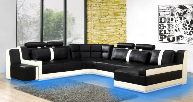 Hoekbank Beklede Bank Bank Woonlandschap Zit Hoek Garnituur Leer Textiel PH26