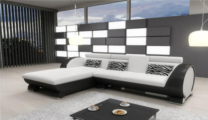 Leren bank Bank met USB-stoffering Hoekbank Bankstel Ontwerper Bank Maatwerk