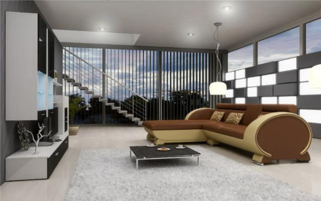 Leren bank Bank met USB-stoffering Hoekbank Bankstel Ontwerper Bank Maatwerk