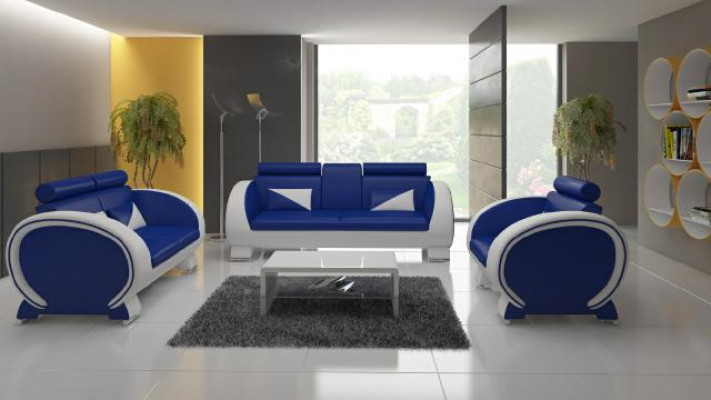LEDEREN BANKSTEL USB DESIGN SET 3+1 Op maat gemaakt BEKLEDING SET BEKLEDE BANK NIEUW