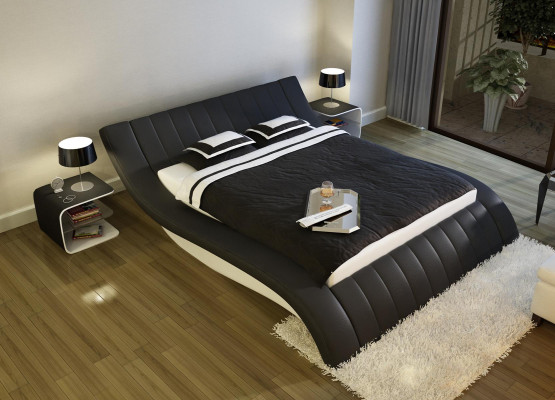 Bed met USB-frame in leermodel S-9275 160/180/200x220CM NIEUW