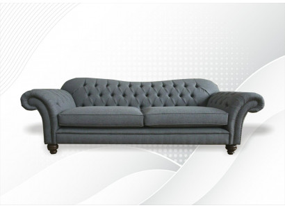 Grote Chesterfield gestoffeerde bankstellen Design Luxe bank 4 zits Textiel Bankstellen