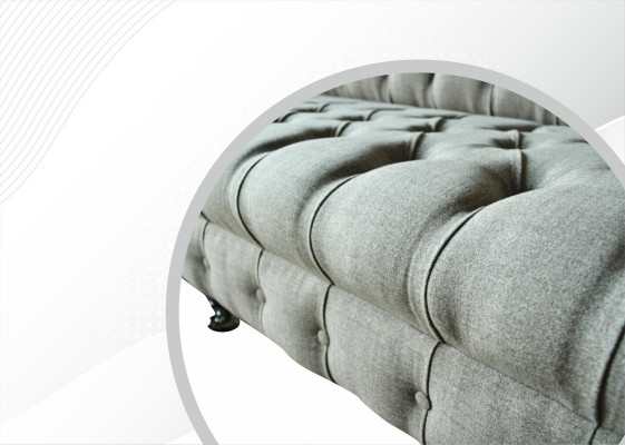 xxl Grote bank Chesterfield 265cm gestoffeerde banken 4-zits textiel modern.  xxl Grote Chesterfield-bank 265cm gestoffeerde banken 4-zits textiel modern.