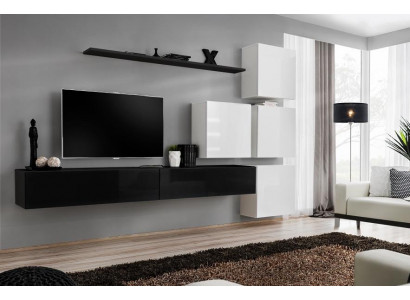 Ontwerp woonkamer wandmeubel dressoir 2x wandkast rtv lowboard 7-delige set inrichting