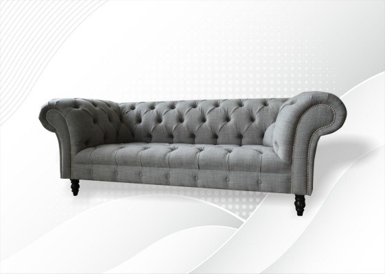 Chesterfield 3-zits designbank gestoffeerde banken banken stof textiel