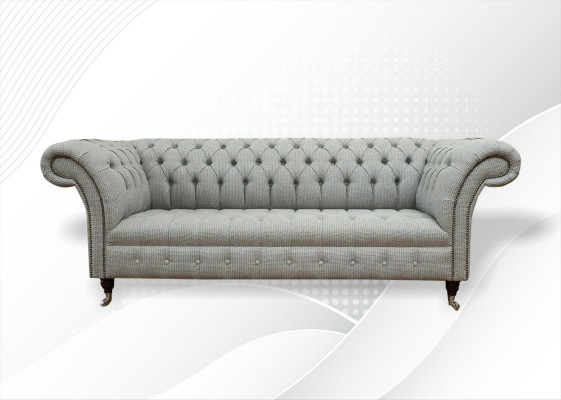 Chesterfield 3-zits designerbank banken bekleden banken stof textiel