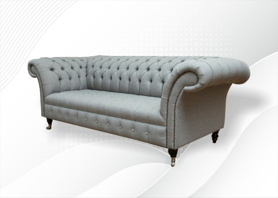 Chesterfield 3-zits designerbank banken bekleden banken stof textiel