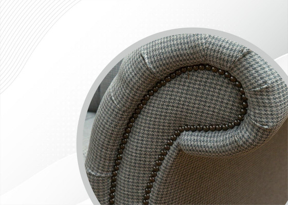 Chesterfield 3-zits designerbank banken bekleden banken stof textiel