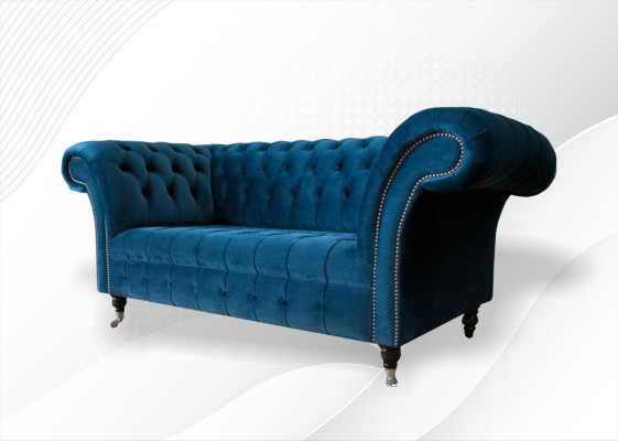 Chesterfield Bank Zitsbank Moderne Bekleding Zitcombinatie Textiel