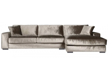 Bruine hoekbank van stof voor de woonkamer Sofas Italiaans design Banken Bekleed Sofa