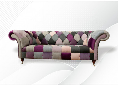 Chesterfield 3-zits Designer meubels Nieuw Modern Ontwerp Textiel Woonkamer Banken
