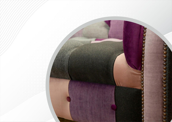 Chesterfield 3-zits Designer meubels Nieuw Modern Ontwerp Textiel Woonkamer Banken