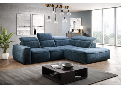 Hoekbank L-vorm Stof Luxe Design Woonlandschap Gestoffeerde Bank Banken Meubels