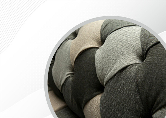 Chesterfield Meerkleurig 3-zitsbank Driepersoons Ontwerp Banken Bekleding Textiel