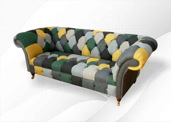 Chesterfield veelkleurige woonkamer modern design bankstellen bankstel nieuw creatief meubilair