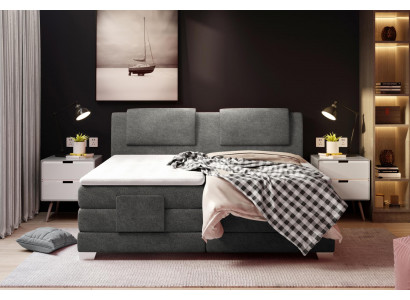 Textiel Design Bed Dubbele Bedden Luxe Huwelijk Boxspring Hotel Matras Slaapkamer