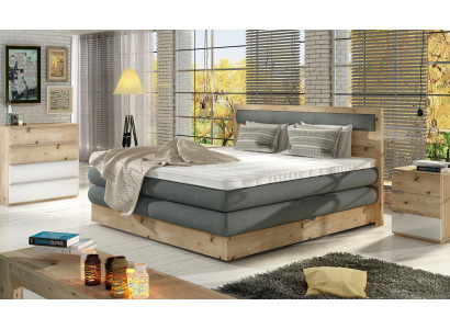 Houten bed Huwelijksbedontwerp Gestoffeerd slaapkamer 180x200 Italiaanse stijl meubels