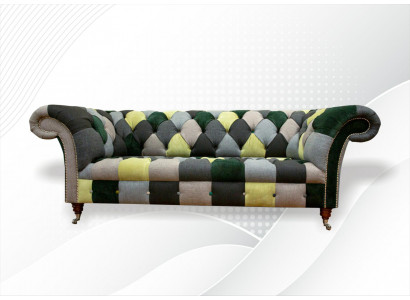 Chesterfield 3-zits bank met meerkleurig woonkamerdesign banken bank ontwerper meubels