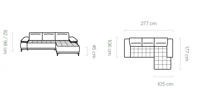 Hoekbank Bank Multifunctioneel Design Bank Stof Textiel L-vorm Bankstel Woonlandschap