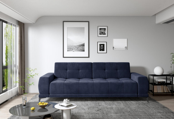 Driedelige designbank, 3-zitsbank, bankstel, gestoffeerde set, xlmeubels.