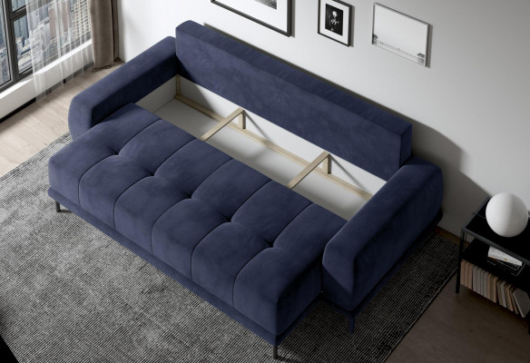 Driedelige designbank, 3-zitsbank, bankstel, gestoffeerde set, xlmeubels.
