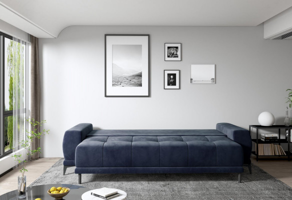 Driedelige designbank, 3-zitsbank, bankstel, gestoffeerde set, xlmeubels.