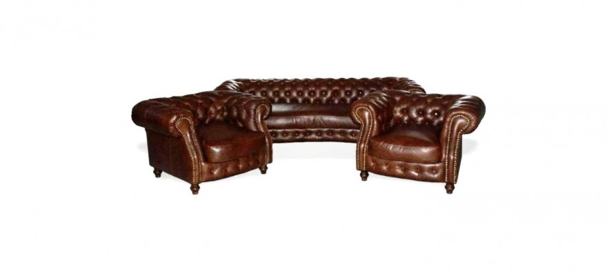 Chesterfield bruine hoekbank bank bank gestoffeerde hoekbank woonkamer