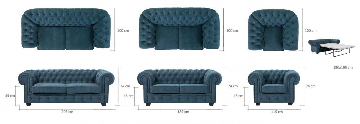 Bank slaapbank designer 3-zitsbank met bedfunctie set bank lederen bank.