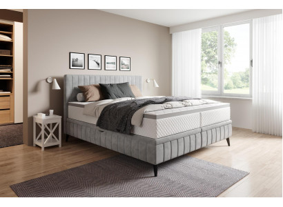 Tweepersoons slaapkamer houten 180x200 bed Klassiek gestoffeerd bed Luxe boxspringbed