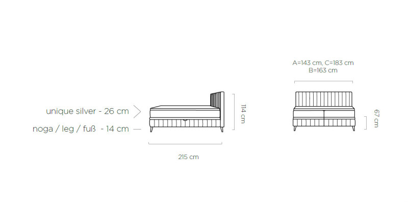 Tweepersoons slaapkamer houten 180x200 bed Klassiek gestoffeerd bed Luxe boxspringbed